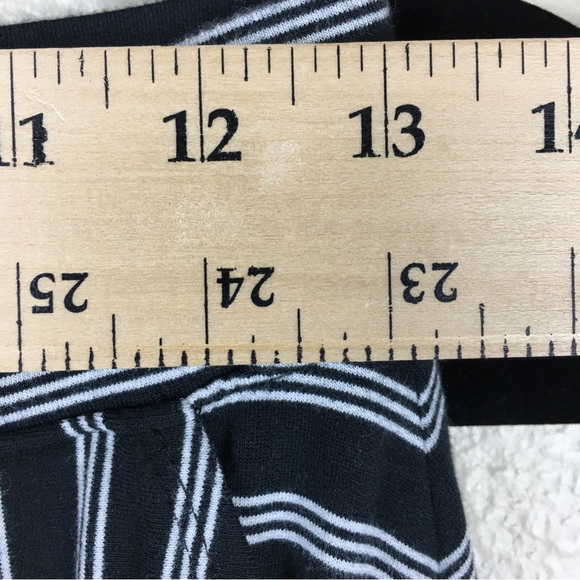 Talbots T by Talbots Women's Black/White Stripe Midi Skirt Size P - Picture 8 of 8